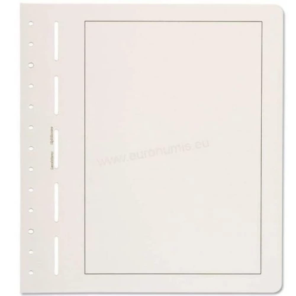 Leuchtturm 334112 Blank album pages - Neutral album pages with black border line for scrapbooks - pack of 50