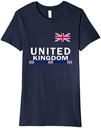 Womens UK Flag Sports Jersey English Shirt XL Navy