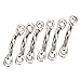 Amarine Made Stainless Steel Bimini Boat Top PAD Eye, Eye Straps, Tie Down, Kayak Deck Loops, Tie Down Anchor Point, footman's Loop for Kayak Canoe Rigging (6-Pack)