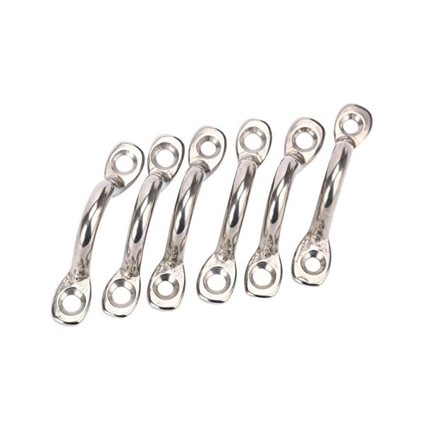 Amarine-made-Pack-of-6-Stainless-Steel-Bimini-Boat-Top-PAD-EYE