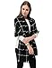 Dimore Fashion Women Scarf Shawl Wraps Pashminas (Black and White)