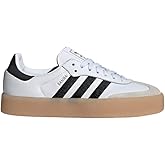 Adidas Sambae Womens Shoes (White Black Gum, US Footwear Size System, Adult, Women, Numeric, Medium, 8.5)
