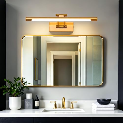 TYhogar LED Wall Light for Bathroom Mirror, 40 cm, 8 W, 3000 K, Wall Lamp with Swivel Head – Light for Vanity and Vanity