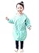 Plie Kids Painting Apron – Waterproof Long Sleeve Art Smock for Toddlers & Preschoolers, Messy Play, Baking, Crafts, Cooking, Sensory Activities (Ages 1–10), Mint Dot (02-L)