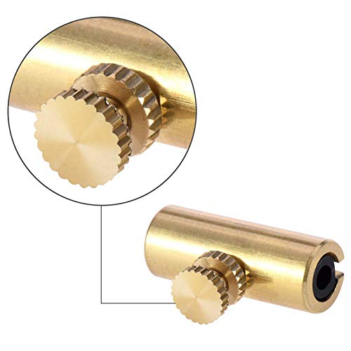 WANDIC Set of 2 Golden Brass Adjustable Cello Wolf Tone Eliminator Wolf Tone Mute Suppressor Tube Eliminate Wolf Tone Size 8x23mm