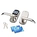 HAIFUAN Left Hand Electronic Keyless Code Door Lock,Unlock With Code, Mifare, And Mechanical Key