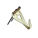 PHS - Professional Picture Hanging Hooks with Nails - Heavy Duty Brass Wall Hangers, 50 lbs Capacity, 20 Pack - for Drywall & Plaster Walls - Hang Pictures, Canvas, Mirrors, Art & Frame Hanging Hooks
