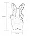 Happy Cherry Children Babys Puzzle Hand Puppet Plush Toys Rabbit Model Hand Dolls - Brown