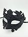 1 X New Roman Egyptian Men's Mask Ancient Greek Mardi Gras Venetian All Black Mask Halloween Ball Masquerade Mask
