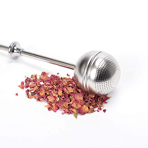 Besego Long-Handle Tea Strainers - 2pcs, Premium Tea Infuser Filter for Loose Leaf Tea, Reusable Tea Interval Diffuser for Teapot