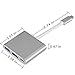 Travel Inspira Type C Hub Space Grey USB C HDMI and USB 3.0 Port and USB-C Charging Port for MacBook Pro 2016, Matebook, Samsung Galaxy Note 8