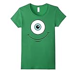 Womens Disney Monsters Inc. Mike Eye Halloween Graphic T-Shirt Small Grass