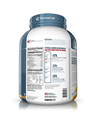 Dymatize ISO 100 Whey Protein Powder Isolate, Smooth Banana, 5 lbs
