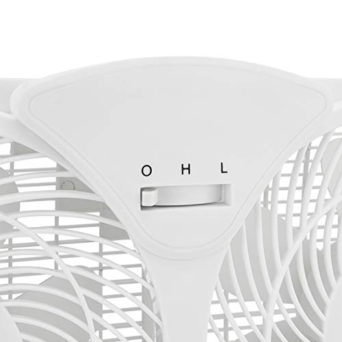 Amazon Basics Window Fan with Manual Controls, Twin 9 Inch Blades