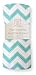 SwaddleDesigns Marquisette Swaddling Blanket, Premium Cotton Muslin, Turquoise Chevron