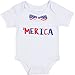 Funny Baby Gift Merica Onesie - Humorous America Clothes for Newborn