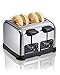 Hamilton Beach Classic Chrome 4 Slice Extra Wide Slot Toaster with Bagel Technology, One-Touch Smart Functions, Shade Selector, Toast Boost, Auto-Shutoff and Cancel Button (24790) primary