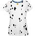 Animal World Dog Dalmatian Costume Blue Collar All Over Womens T-Shirt