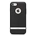 Napa Vegan Leather Hardshell Case for iPhone 8/7, Charcoal Black