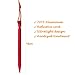 Tripmas Ultralight Aluminum Tent Stakes Rhombic Tent Pegs with Pouch, Red (Pack of 10)