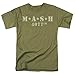 Popfunk MASH Distressed Logo T Shirt & Stickers (Large) Military Green