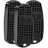 3 Pack 433.92MHZ Garage Door Remote Control Key,Universal Gate Fob Remote Compatible with TOP-432EE, TOP-432EV,TOP432-NA
