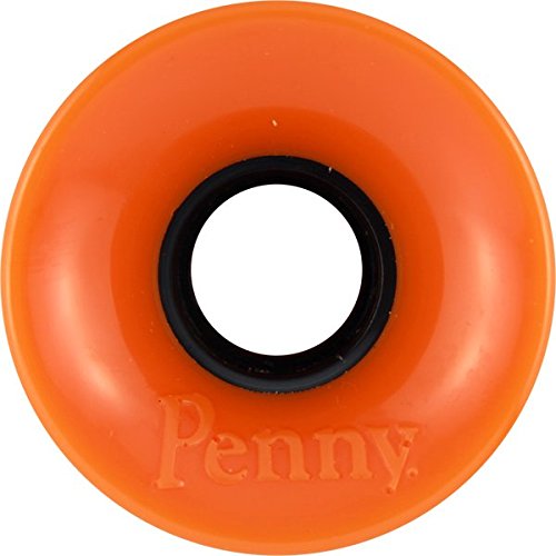 Penny 4-Set Skateboard Wheels, Solid Orange, 59mm