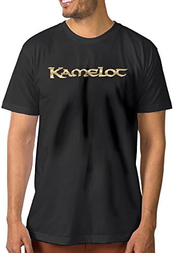 Kamelot Band Gold Logo Black Men's T-shirts