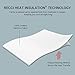 RECCI Premium Bamboo Mattress Protector - 100% Bamboo Fabric Surface Mattress Cover, Waterproof Bed Cover, Hypoallergenic, Vinyl Free (King 76