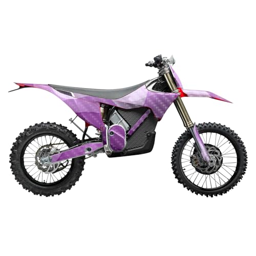 Carbon Fiber Stark Varg MX 2023-2025 Graphics Kit Wrap - Papercraft Purple - Va…