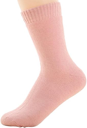 5 pairs women's thick medium length socks towel clothing bowknot pattern