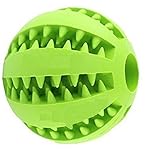 Wendin TOY IQ BALL FOR DOGS & CATS Dental Treat Bite Resistant durable Non Toxic- BPA FREE-Strong Tooth Cleaning Dog Toy Balls for Pet IQ Training/Playing/Chewing,Soft Rubber,Bouncy,Tennis Ball Size