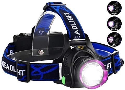 ASkyl LED Headlamp Flashlight Torch with Adjustable Rechargeable Battery for Camping Trekking Caving Hiking Reading Running