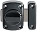 Alise Gate Latch Slide Bolt Latches Lock,Safety Double Sided Rotate Gate Hardware, Black