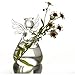 TOOGOO(R) Set of 4 Cute Clear Glass Angel Shape Flower Plant Hanging Vase Wedding Decor