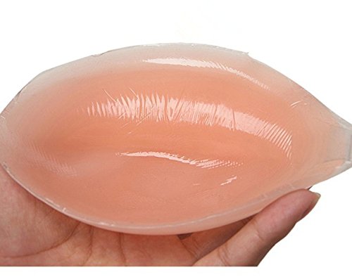 Sealike Self Adhesive Soft Silicone Invisible Push Up Bra Cleavage Enhancer Enhancement with Adjustable Transparent Straps (B)