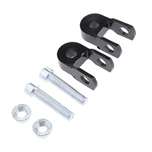 Homyl CNC Shock Absorber Verlengstuk Hoogte Verlenger Riser voor Motorfiets ATV Quad Zwart