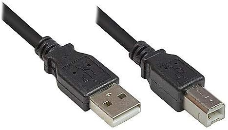 Good Connections 2510 SP-LAMP-025 Port/USB 2.0 Male A to B Printer Cable 0.25 m grey Black 0,50 m - Image 3