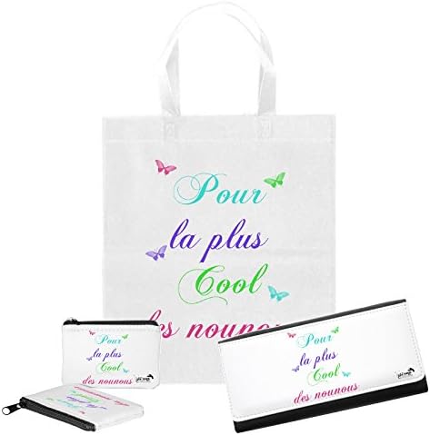 Sublimagecreations Fashion: Plus Matching Purse + Tote Bag Kit for coolest Nounous, Butterfly Design, Idea