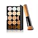 GUAngqi 15 Colors Makeup Concealer Palette Cream Contour Face Neutral Palette Box Beauty