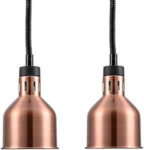 Knoijijuo Los Platos Calentadores de lámpara de Calor de la lámpara