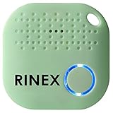 Rinex Bluetooth Key Finder - Key Locator Device with App, Siri Compatibility, Extra Battery - Anti-Lost GPS Keychain Tracker Device for Phone, Luggage, Backpack, Wallet - GPS Tracking Chip Tags