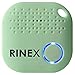 Bluetooth Key Finder - Key Locator Device with App, Siri Compatibility, Extra Battery - Anti-Lost GPS Keychain Tracker Device for Phone, Luggage, Backpack, Wallet - GPS Tracking Chip Tags by Rinex