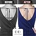 Coco’s Closet Adjustable Bra Extender for Backless Dress - Low Back Bra – 2 Hook Strap Converter -Bra Band Extension Strap - Color Nude