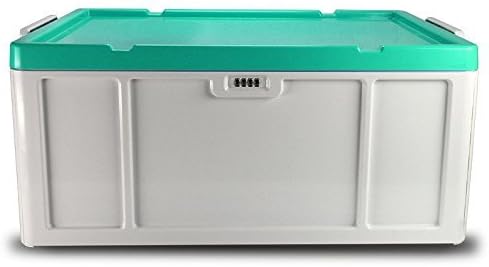 52L cerradura segura, cajones plastico almacenaje,cajas plasticas con tapa de capacidad muy grande,cajas apilables plastico ABS,cajas plastico ordenacion multifuncional,cubos almacenaje para hogar,Oficina, cocina, escuela, Instituto,Evertop almacenaje ...
