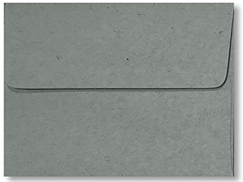 Slate Gray Kraft 25 Boxed 70lb Recycled A2 (4-3/8 x 5-3/4) Envelopes for 4-1/8" X 5-1/2" Enclosures Minis Shower Wedding Invitation Announcement Response Cards from The Envelope Gallery - Thumbnail 4
