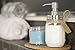 Nicole-Rhea Mason Jar Soap Dispenser/Lotion Dispenser (Includes Satin Brushed Soap Pump, Lid and Clear Ball Brand Glass Mason Jar) Model 10-100SC