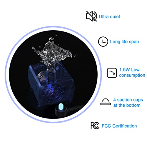 Wonder Creature Cat Water Fountain with Stainless Steel Lid, 2.4L/81oz