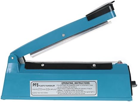 Plastic Bag Sealer 8" 200mm Impulse Manual Hand Sealer Heat Sealing Machine For PP and PE Plastic Bag