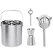 Best Choice Products 10-Piece Stainless Steel Beginner Bar Bartender Set for Cocktails w/Mixology Tools - Silver